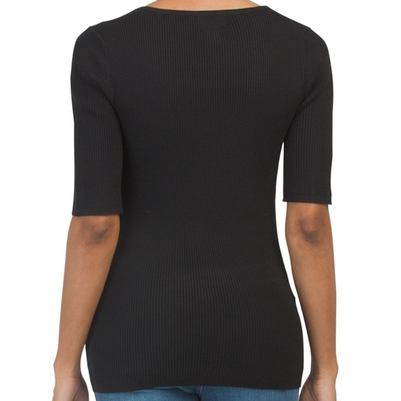 Lace up front, ribbed top - Picture 2 of 4